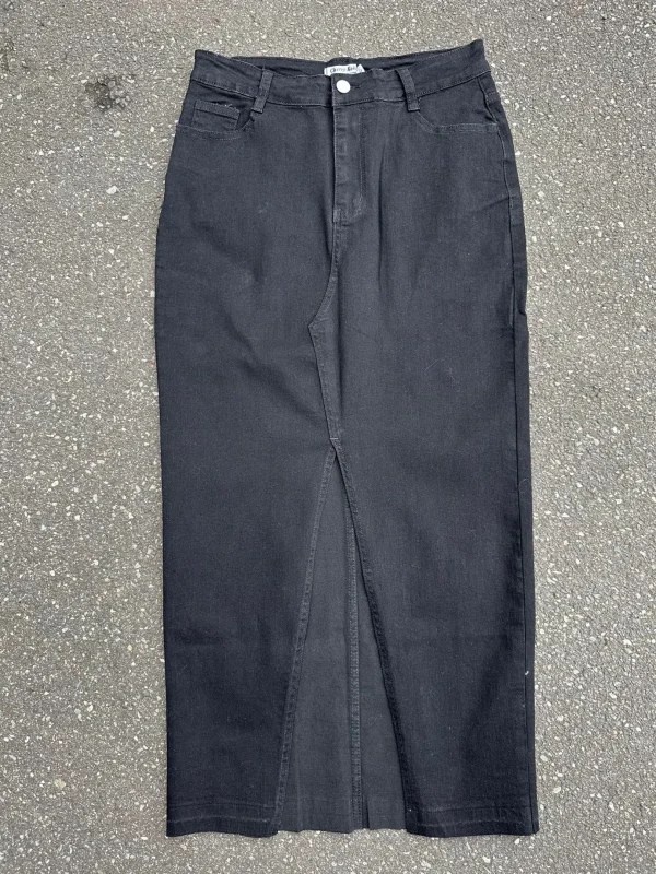 Sale By 6002 denim nederdel washed Nederdele