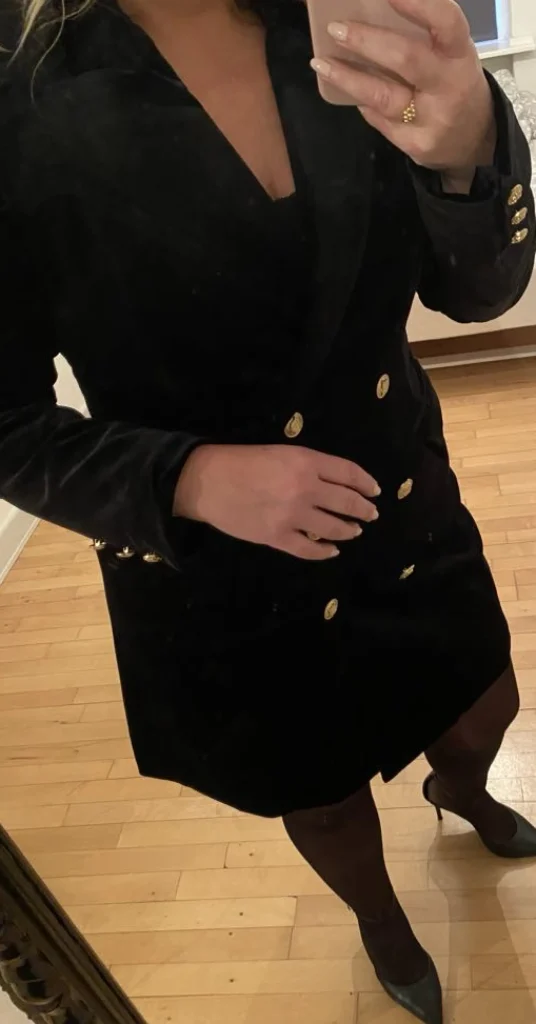 Clearance By Attentif V2020 velour blazer Blazer