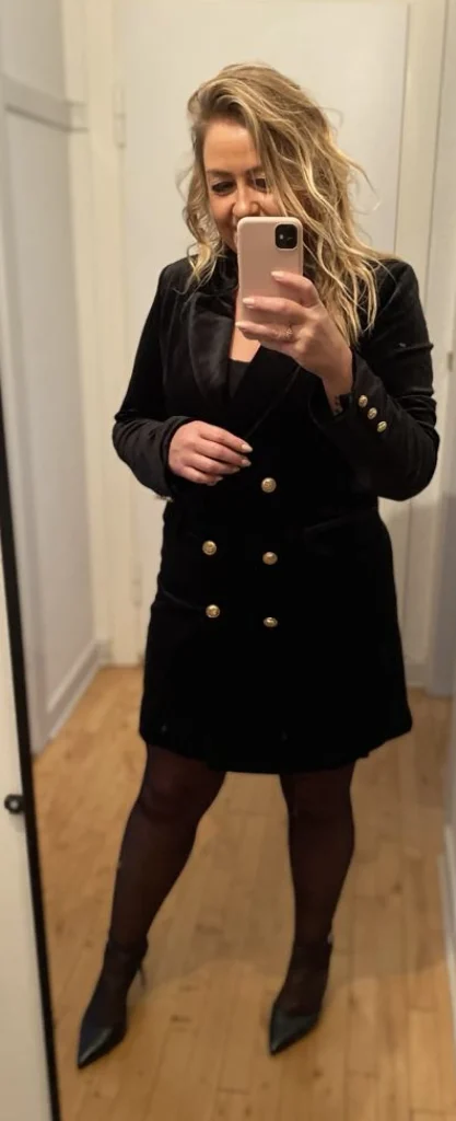 Clearance By Attentif V2020 velour blazer Blazer