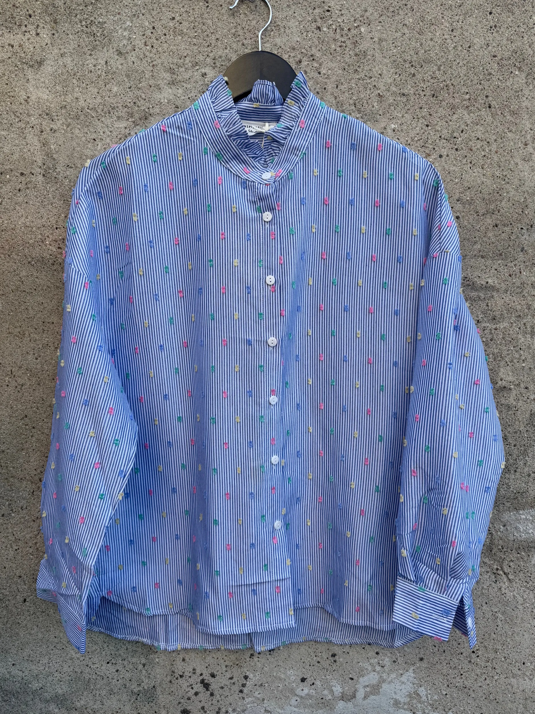 by_engbork_candi_shirt_st_1.webp Outlet By Candi shirt stripe Bluser | Skjorter