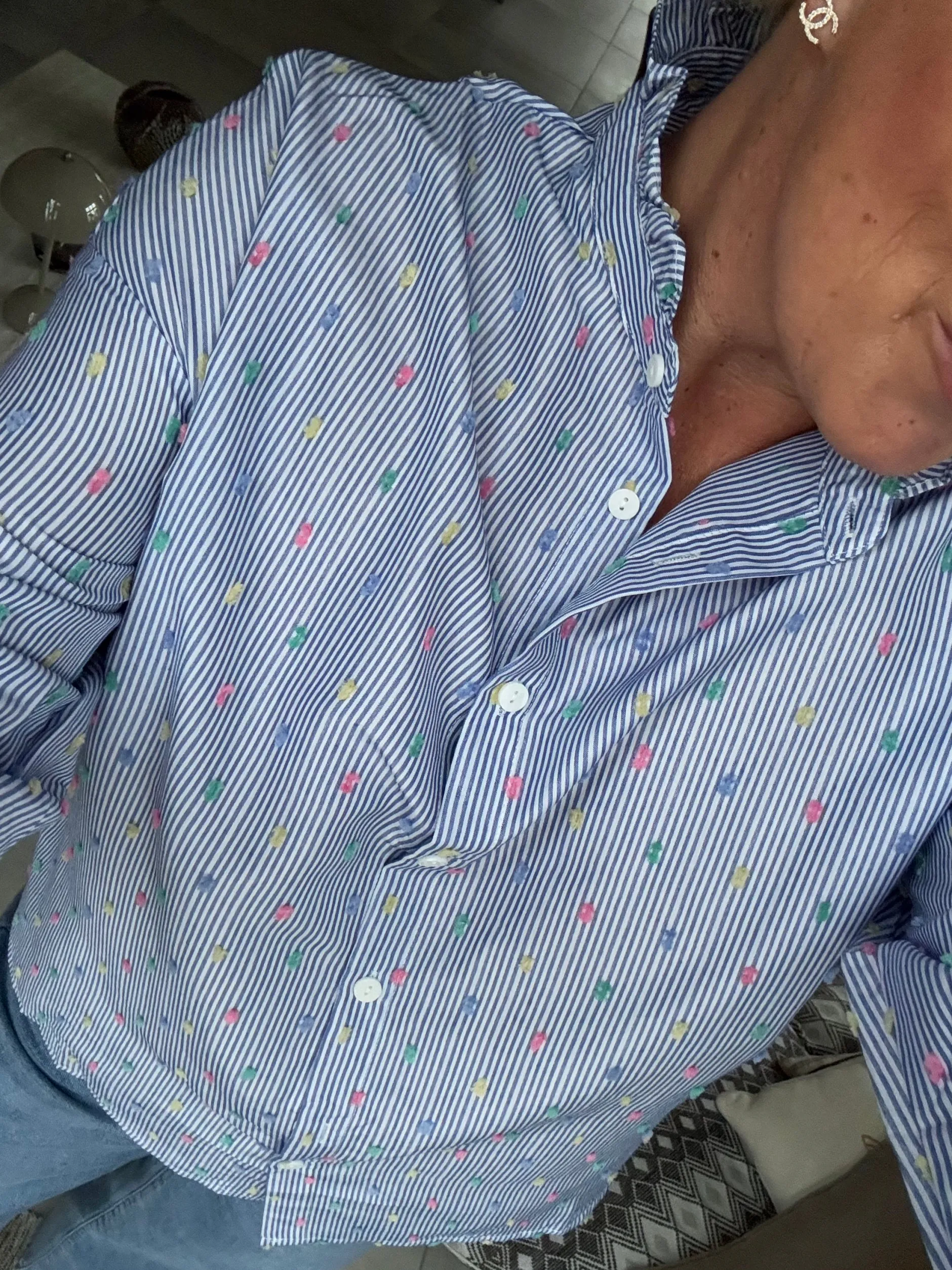 by_engbork_candi_shirt_st_2.webp Outlet By Candi shirt stripe Bluser | Skjorter