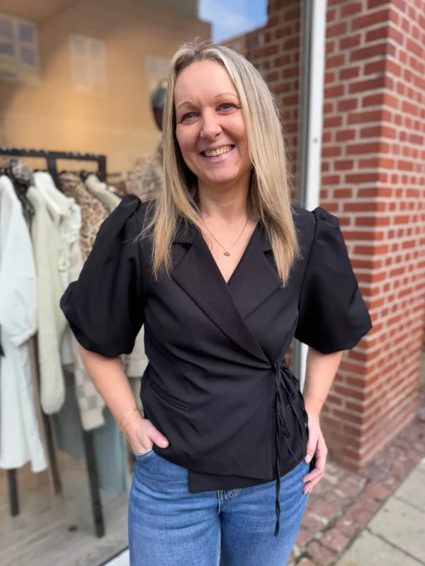 New By Fannie puf blazer Blazer