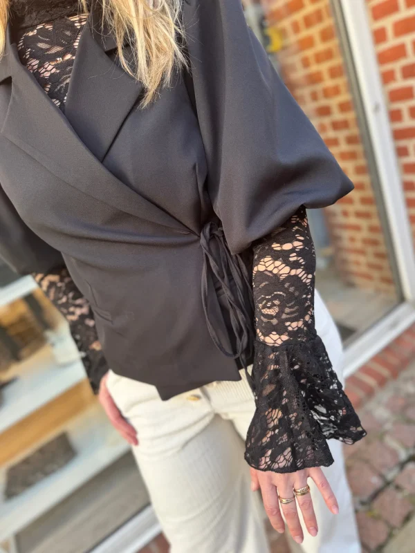 New By Fannie puf blazer Blazer