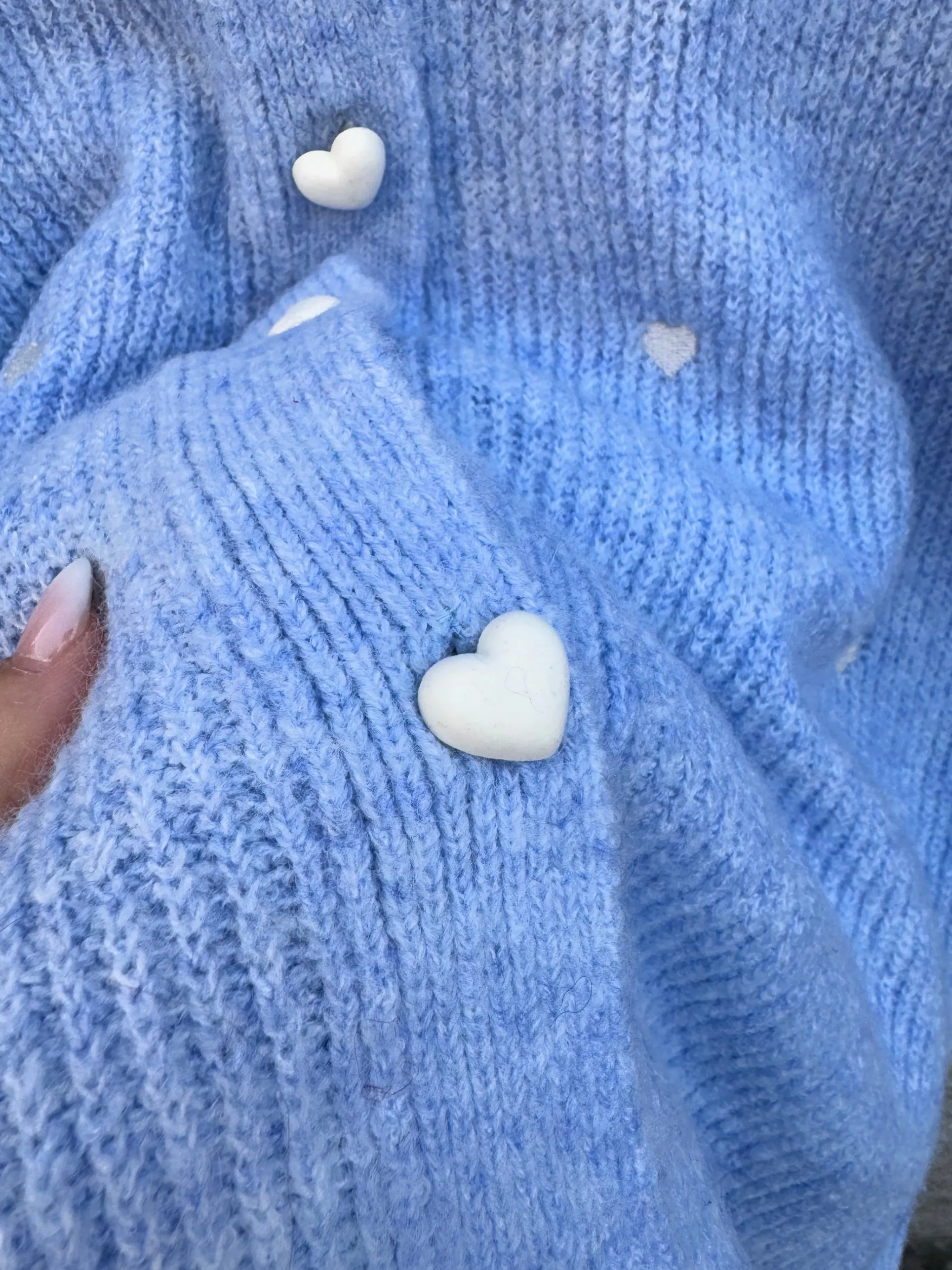 by_engbork_heart_cardigan_2.webp Sale By HEART cardigan melange Cardigans | Strik