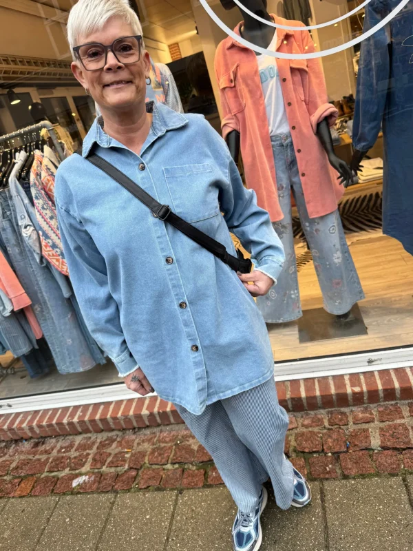 Online By Karola denim skjorte Bluser | Skjorter