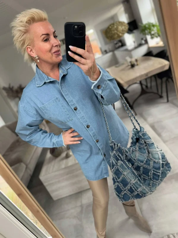 Online By Karola denim skjorte Bluser | Skjorter