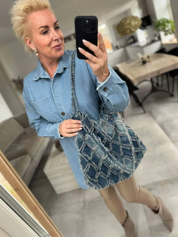 Online By Karola denim skjorte Bluser | Skjorter