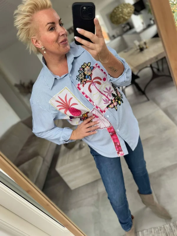 Clearance By Kiana stripe skjorte Bluser | Skjorter