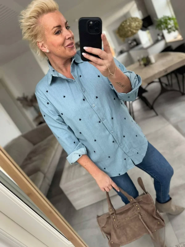 Hot By Madeleine skjorte denim light Bluser | Skjorter