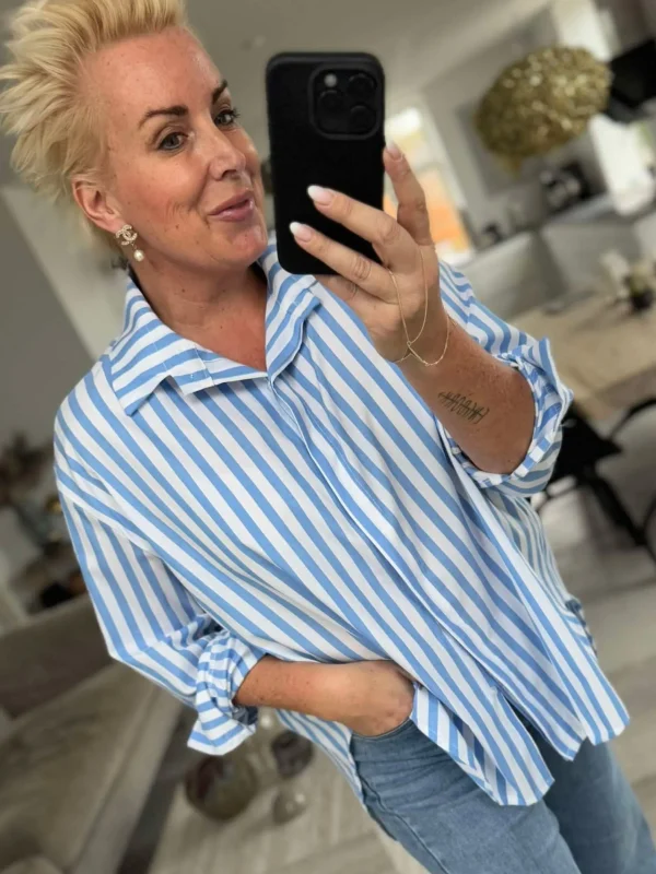 New By Malou skjorte stripe Bluser | Skjorter