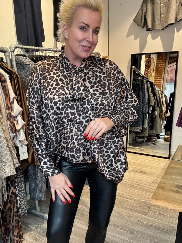 Clearance By Megan satin skjorte Bluser | Skjorter