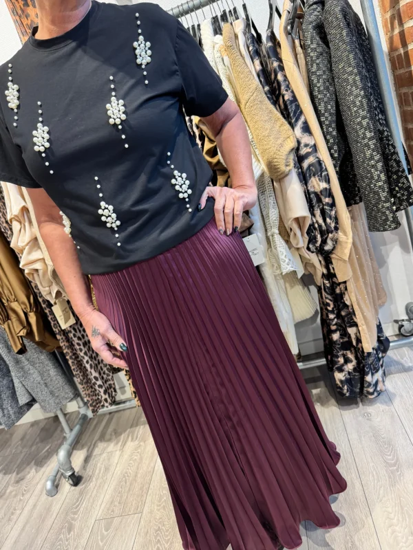 Sale By Paloma plisse skirt Nederdele