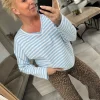 Fashion By Tally bluse stripe Bluser