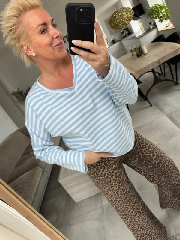 Fashion By Tally bluse stripe Bluser