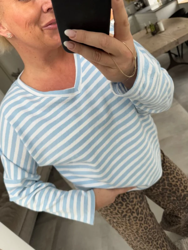 Fashion By Tally bluse stripe Bluser