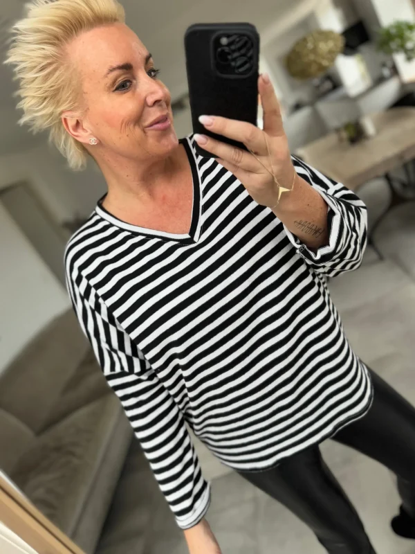 Sale By Tally bluse stripe Bluser