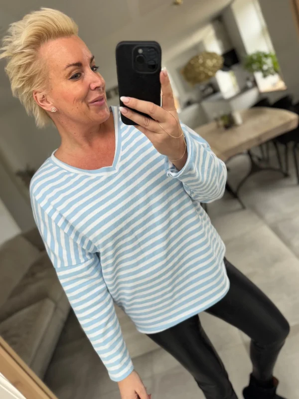 Fashion By Tally bluse stripe Bluser