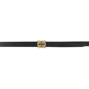 Outlet 15492 leather belt gold Bælter
