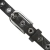 Sale 11478 Narrow eyelet belt silver Bælter