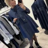 Discount 2407711 Bow denim dress Kjoler | Kjoler