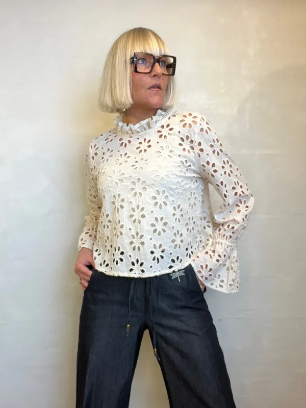 New 2501322 Goa blouse broderi anglaise Bluser | Skjorter
