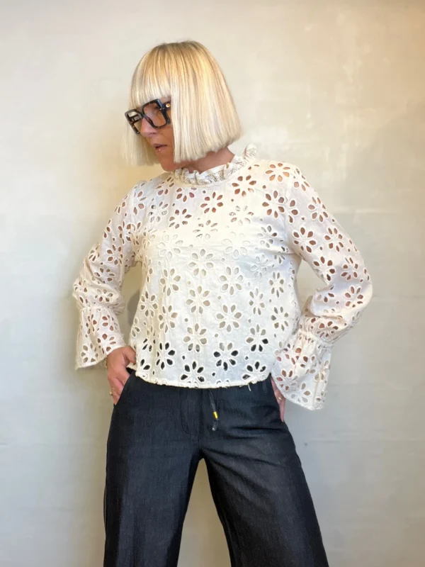 New 2501322 Goa blouse broderi anglaise Bluser | Skjorter