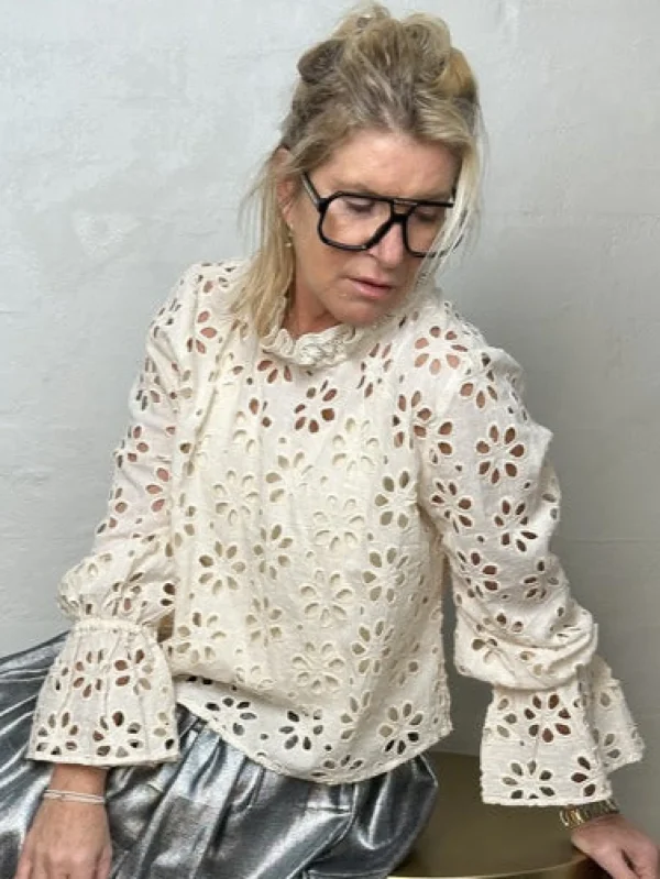New 2501322 Goa blouse broderi anglaise Bluser | Skjorter