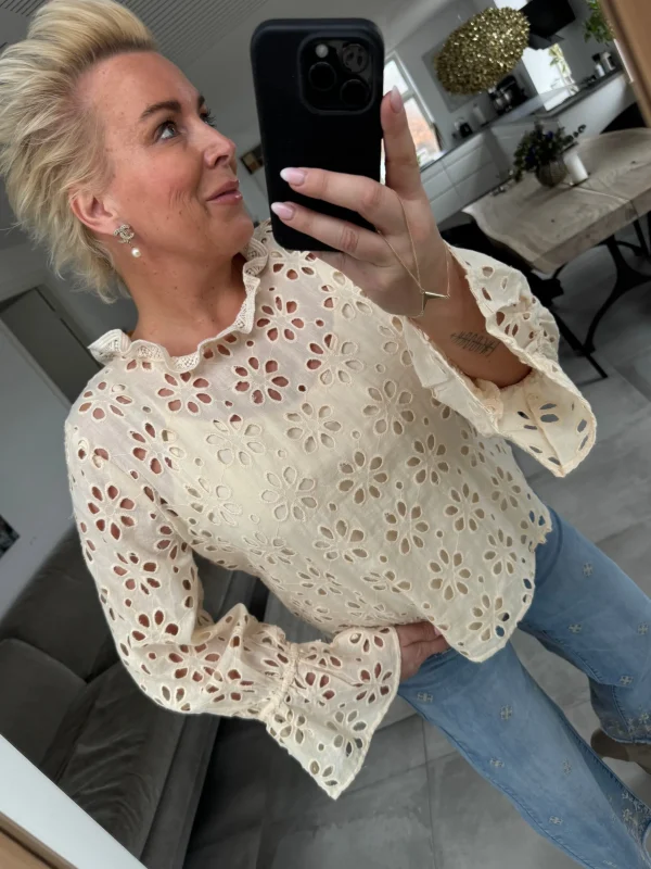 New 2501322 Goa blouse broderi anglaise Bluser | Skjorter