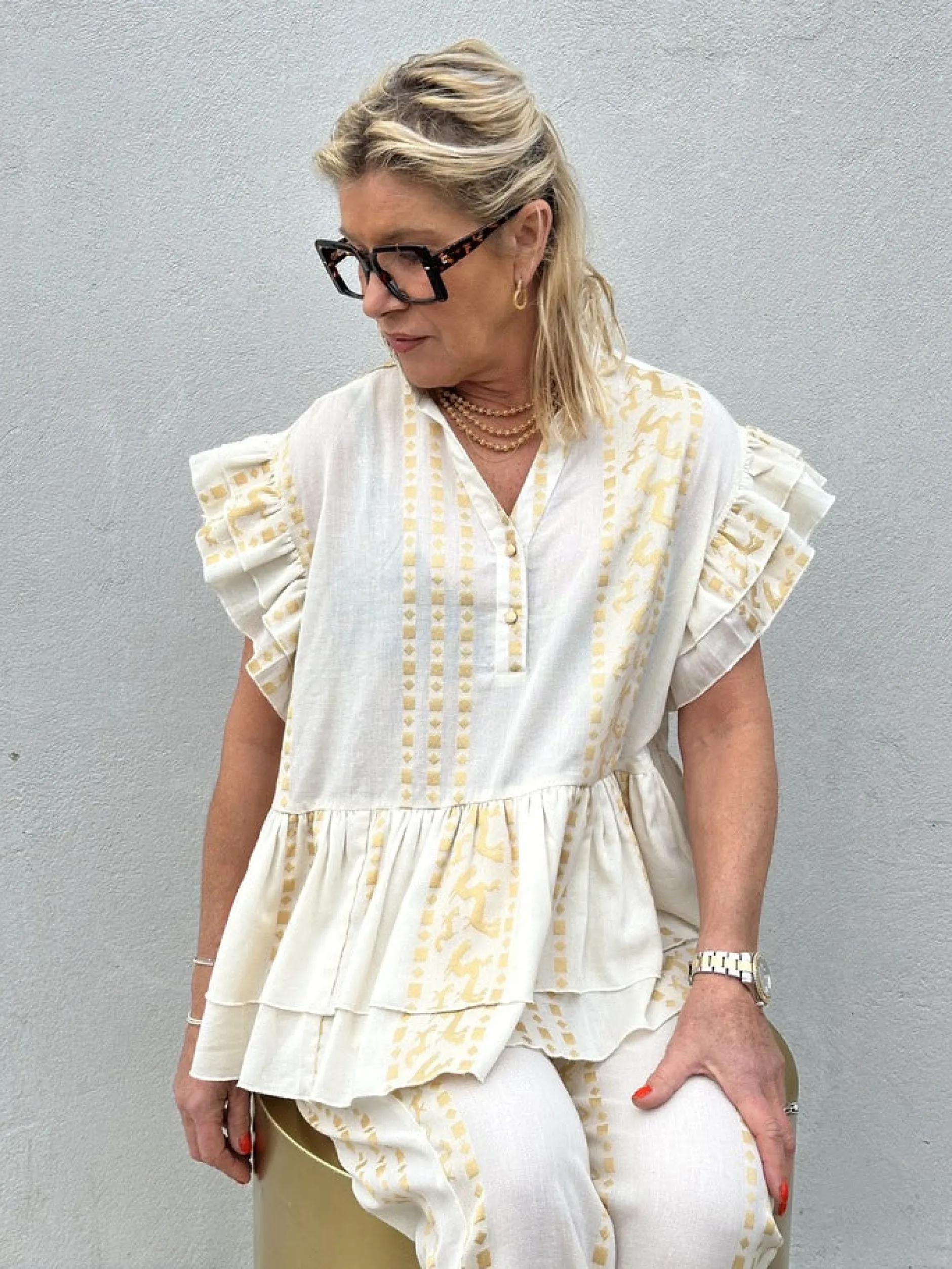 gaspar__jada_bluse_jacqua_2.webp Sale 2501334 Jada bluse jacquard off Bluser