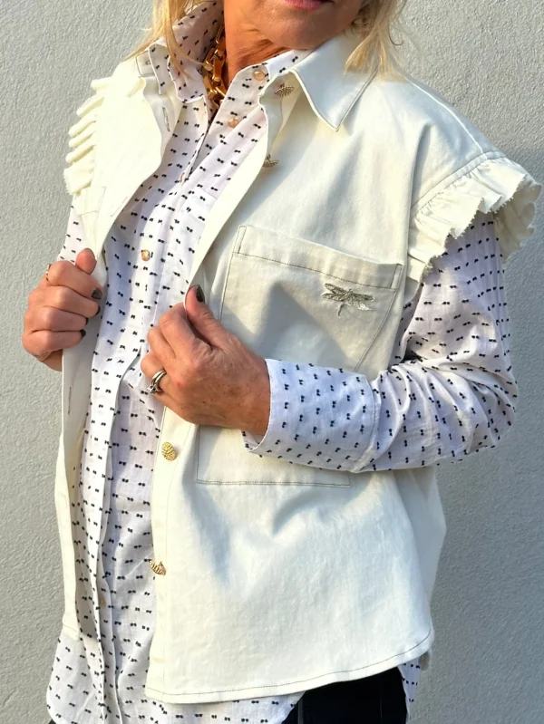 Hot 2501300 Malmø denim waistcoat Bluser | Veste