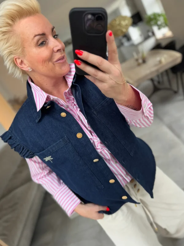 Hot 2407333 Malmø denim waistcoat Bluser