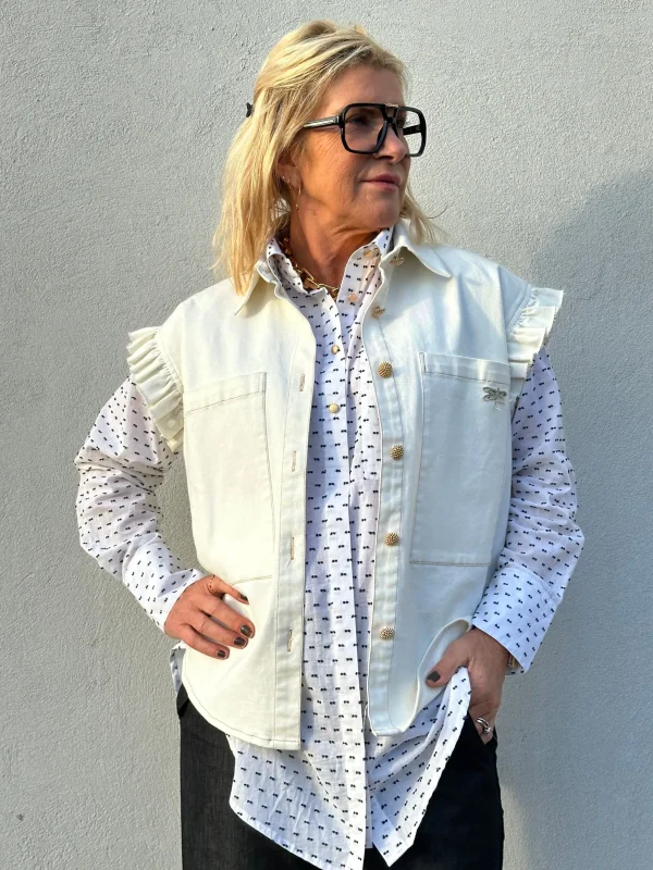 Hot 2501300 Malmø denim waistcoat Bluser | Veste