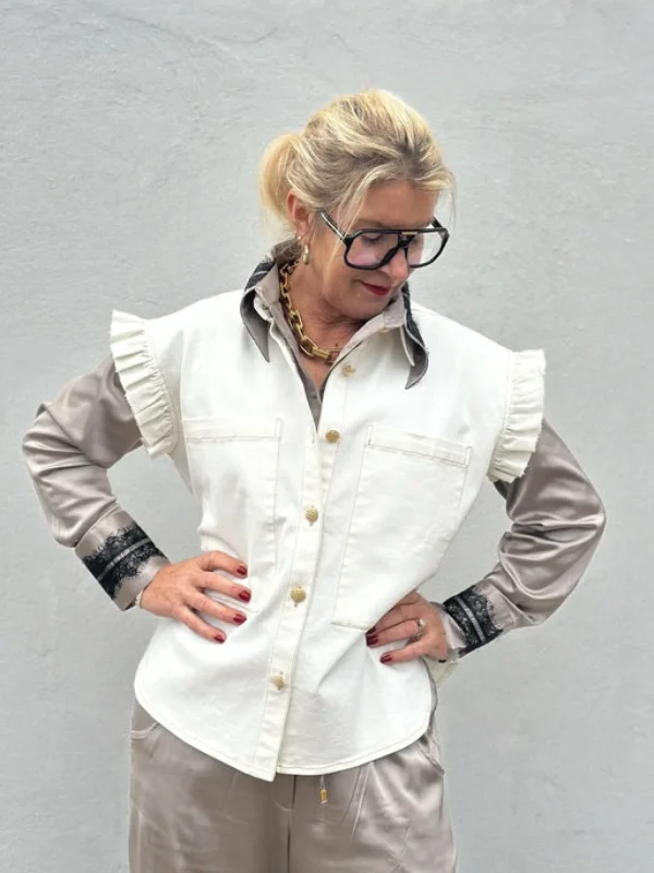 Hot 2501300 Malmø denim waistcoat Bluser | Veste
