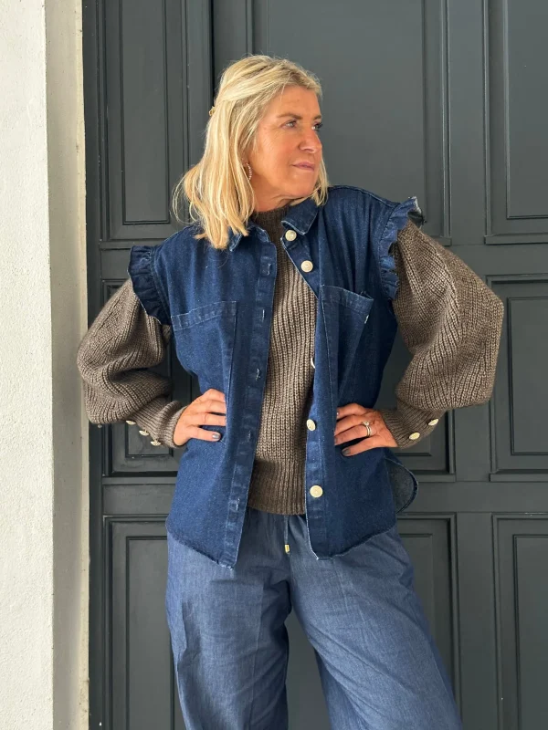 Hot 2407333 Malmø denim waistcoat Bluser