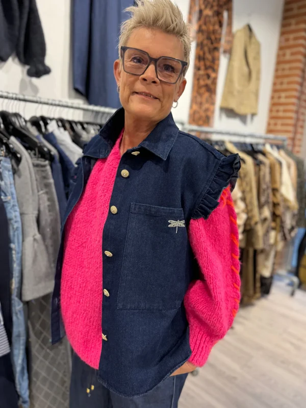 Hot 2407333 Malmø denim waistcoat Bluser