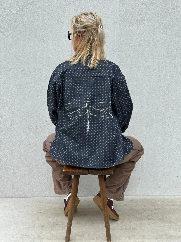 Hot 2501303 Malmø shirt denim heart Bluser | Veste