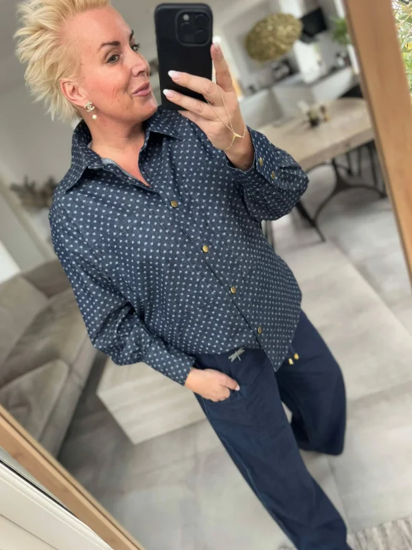 Hot 2501303 Malmø shirt denim heart Bluser | Veste