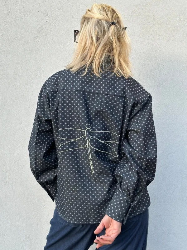 Hot 2501303 Malmø shirt denim heart Bluser | Veste
