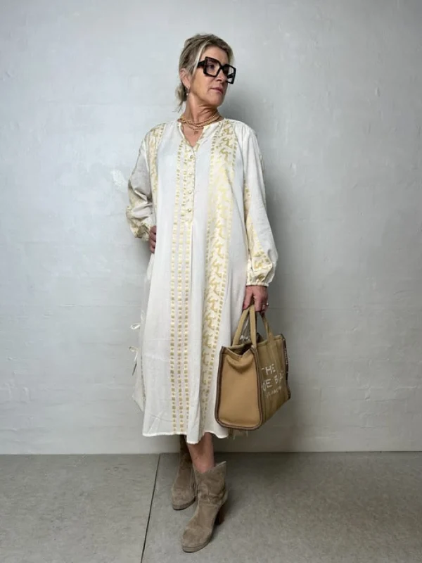 Fashion 2501706 Miami kaftan jacquard off Kjoler | Kjoler