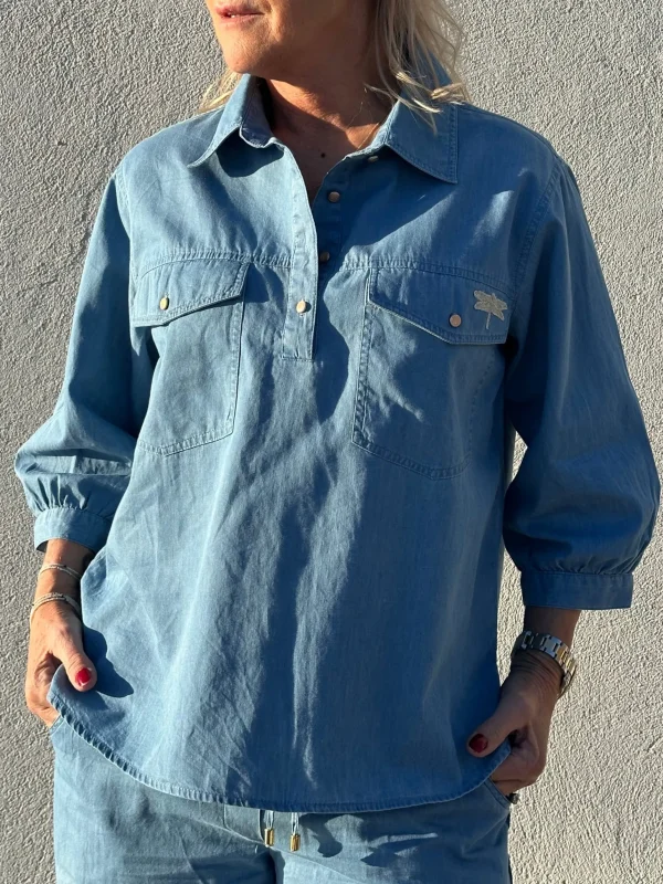 Online 2501323 Oslo skjorte denim light Bluser | Skjorter