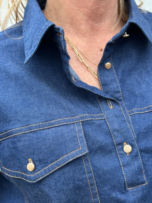Hot 2501323 Oslo skjorte denim Bluser | Skjorter