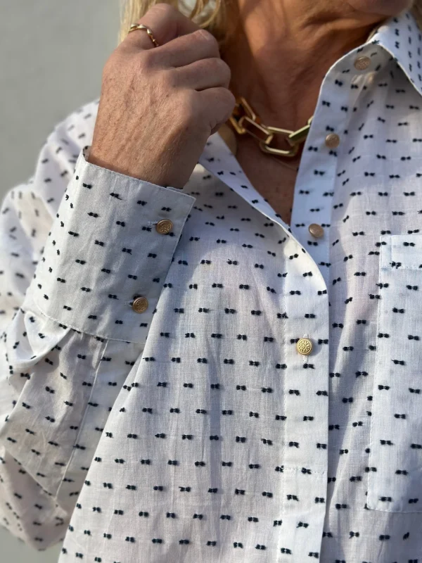 Discount 2501311 Skagen skjorte dot Bluser | Skjorter