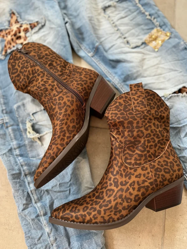 Best Leopard støvle Findlay camel Fodtøj