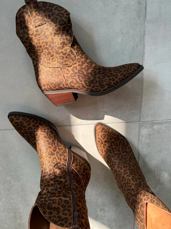 Best Leopard støvle Findlay camel Fodtøj