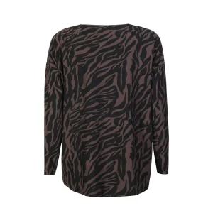 Clearance Liberte 9504 Alma LS top dark brown Bluser
