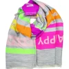 Fashion 4828 HAPPY scarf NEON Tørklæder