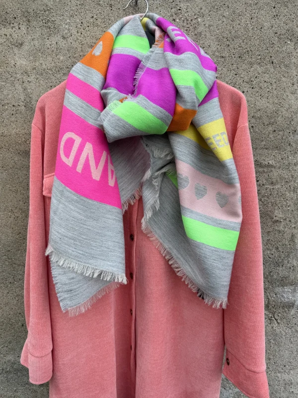 Fashion 4828 HAPPY scarf NEON Tørklæder