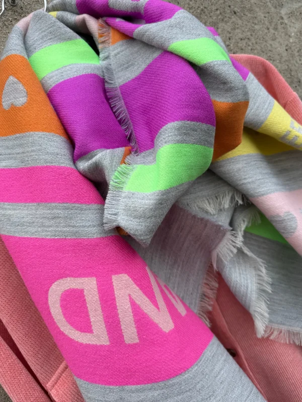 Fashion 4828 HAPPY scarf NEON Tørklæder