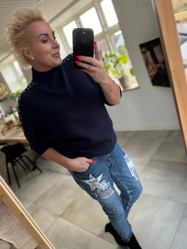 Outlet 8884 Rachel jeans patches denim Bukser | Jeans