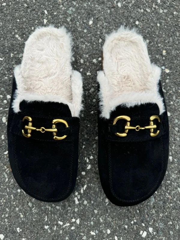 Clearance 6669 Røska slippers fake fur Fodtøj